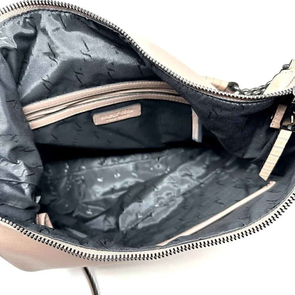 Simply Vera Wang‎ Contemporary Vegan Leather Prairie Pink Hobo Bag
